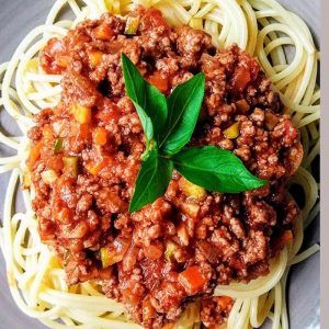 Espagueti Boloñesa